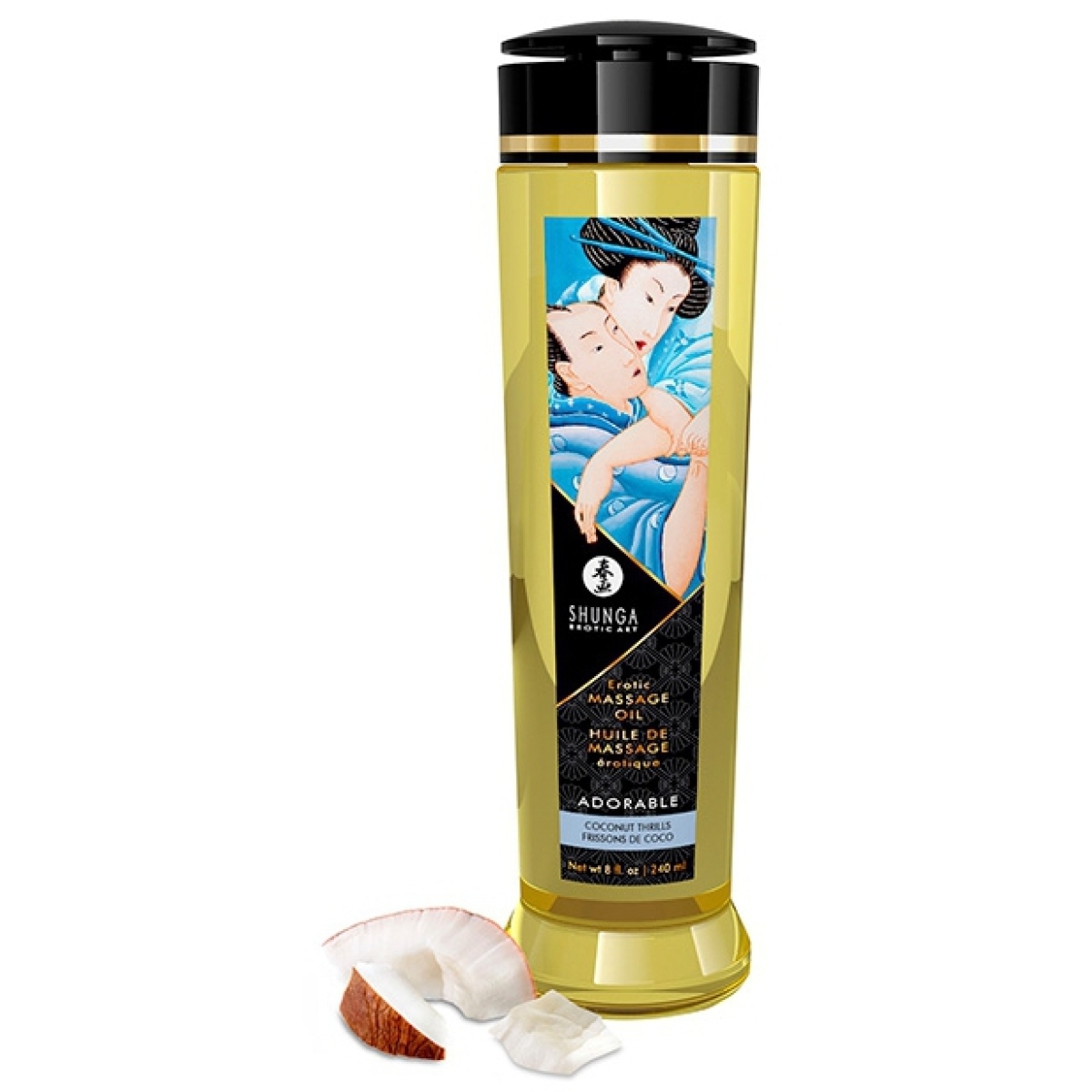 huile de massage adorable frissons de coco 240ml