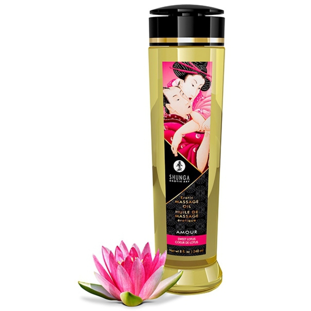 huile de massage amour coeur de lotus 240ml