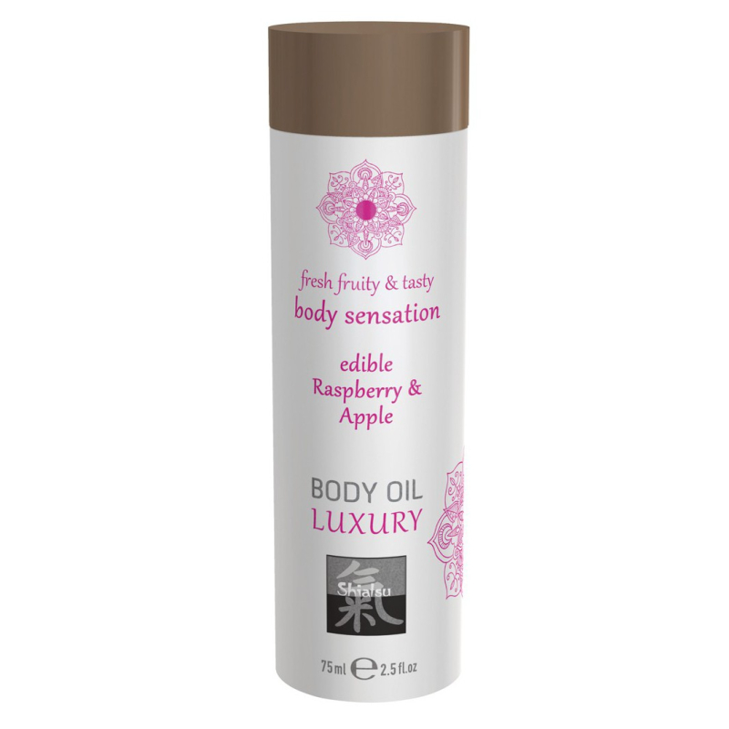 huile-de-massage-comestible-framboise-et-pomme-75ml huile de massage comestible framboise et pomme 75ml