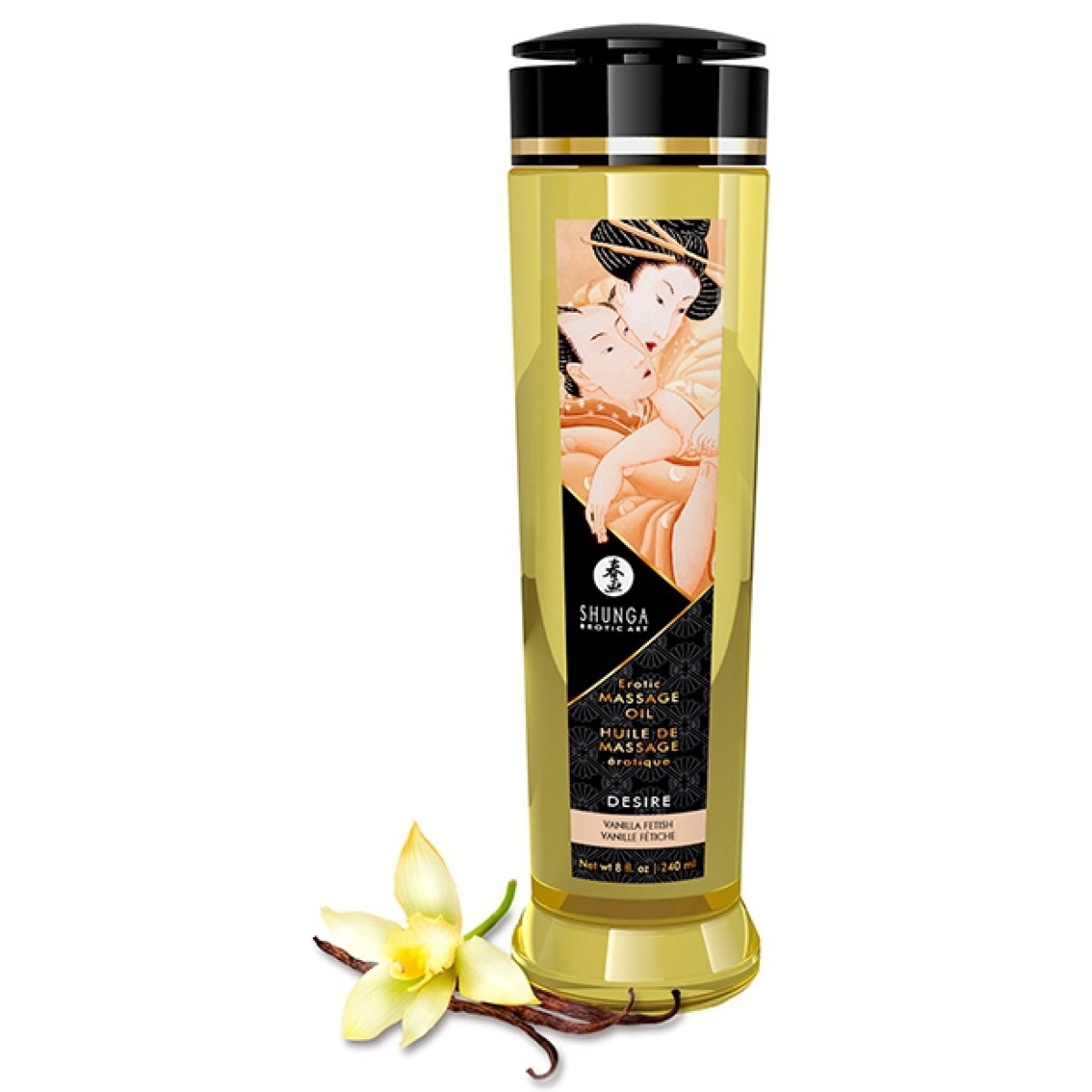 huile de massage desire vanille fetiche 240ml