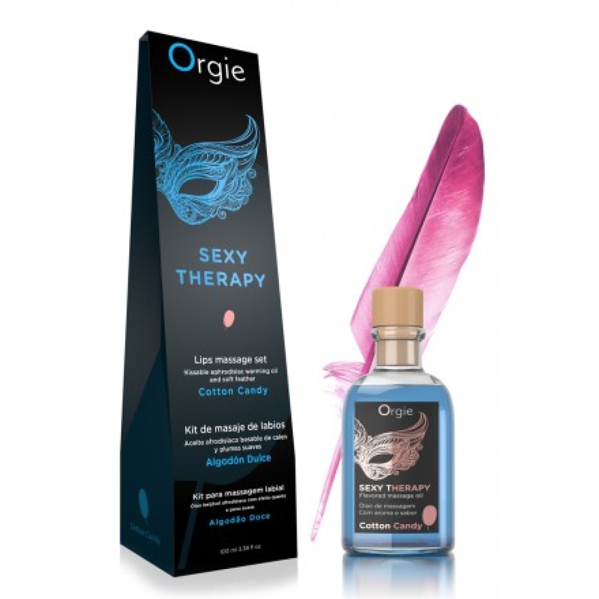 huile de massage embrassable sexy therapy barbe a papa 100ml