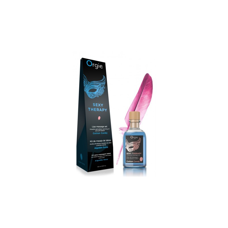 huile de massage embrassable sexy therapy barbe a papa 100ml