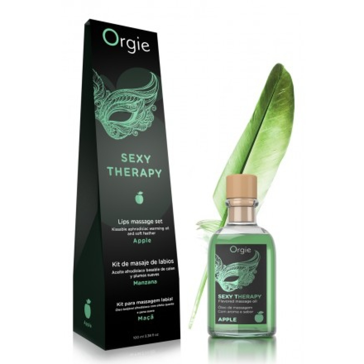 huile de massage embrassable sexy therapy pomme 100ml