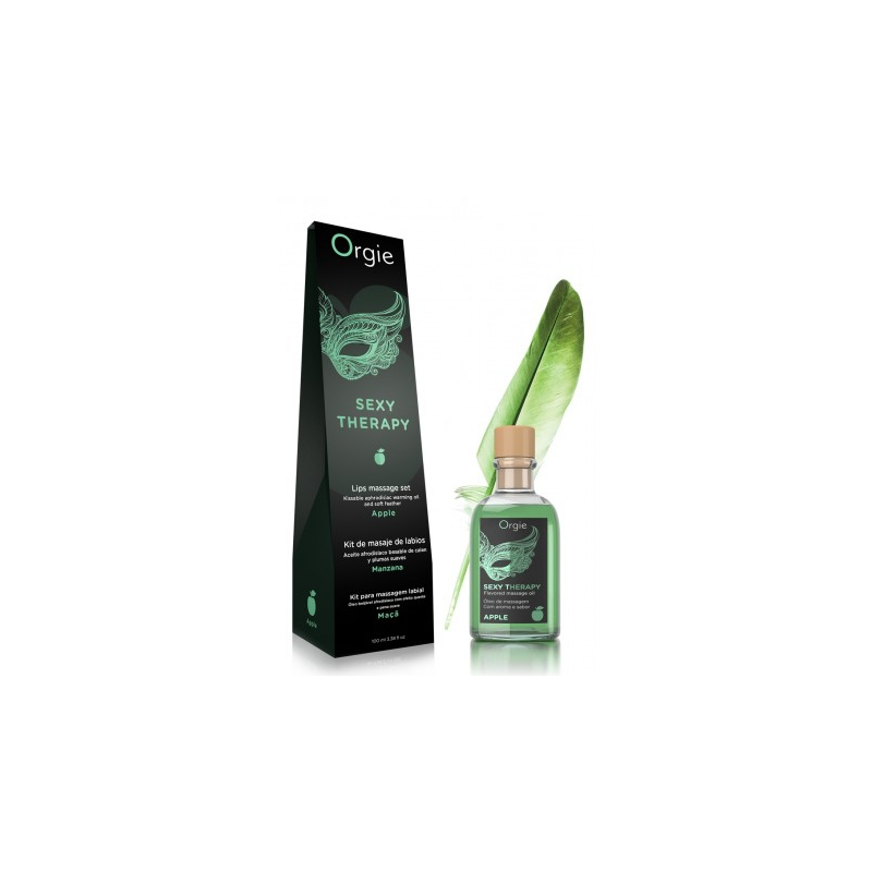 huile de massage embrassable sexy therapy pomme 100ml