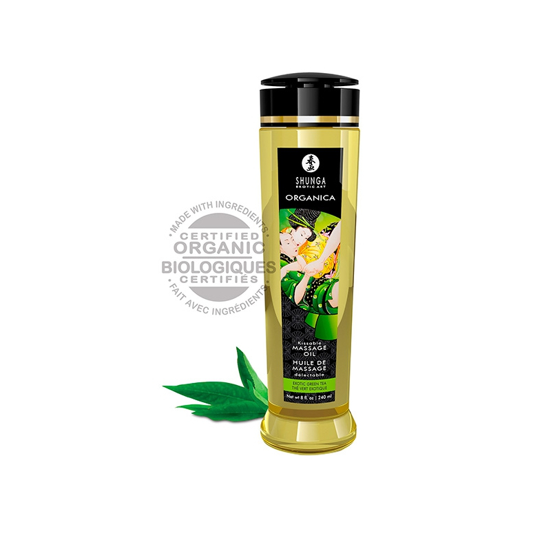 huile-de-massage-kissable-the-vert-exotique-240ml huile de massage kissable the vert exotique 240ml