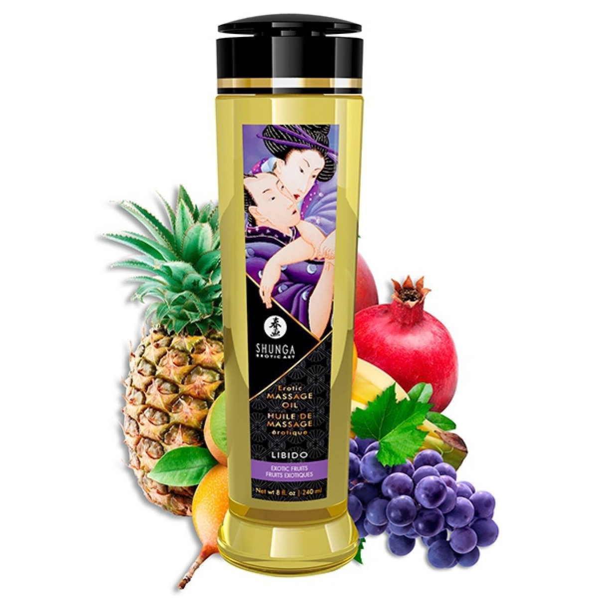 huile de massage libido fruits exotiques 240ml
