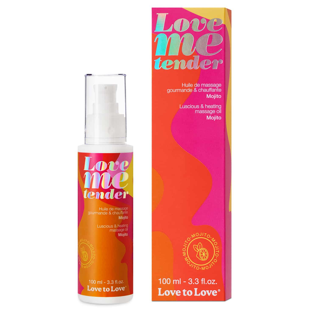 huile de massage love me tender mojito 100ml 1