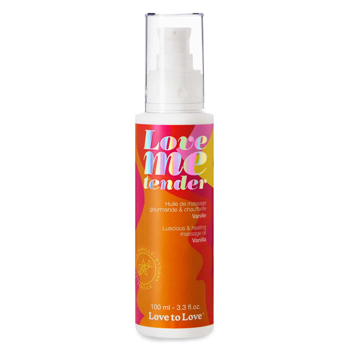 huile de massage love me tender vanille 100ml