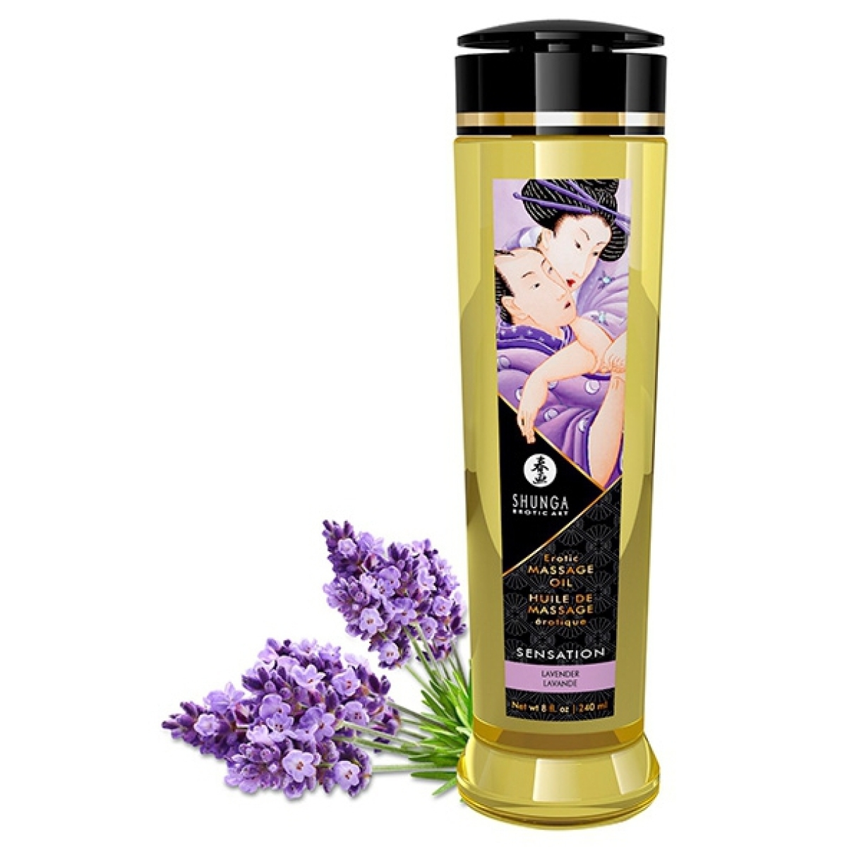 huile de massage sensation lavande 240ml