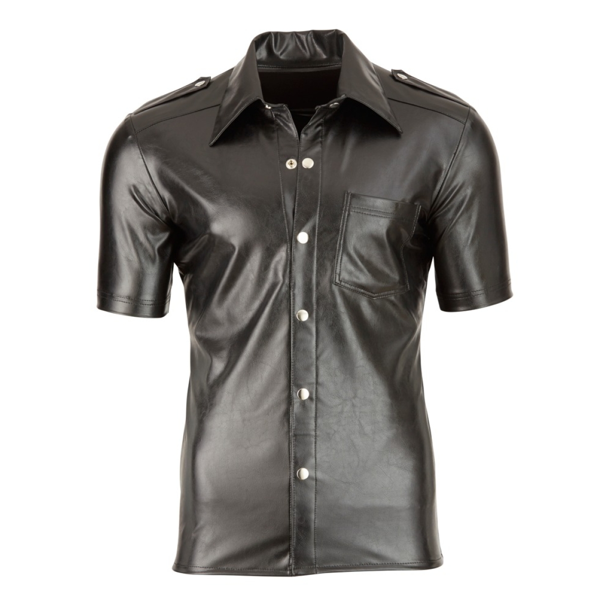 imitat leather men s shirt 3
