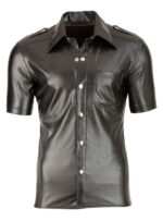 imitat leather men s shirt 3