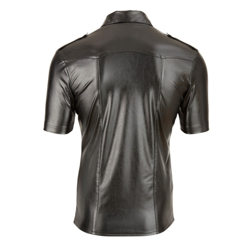 imitat leather men s shirt 4