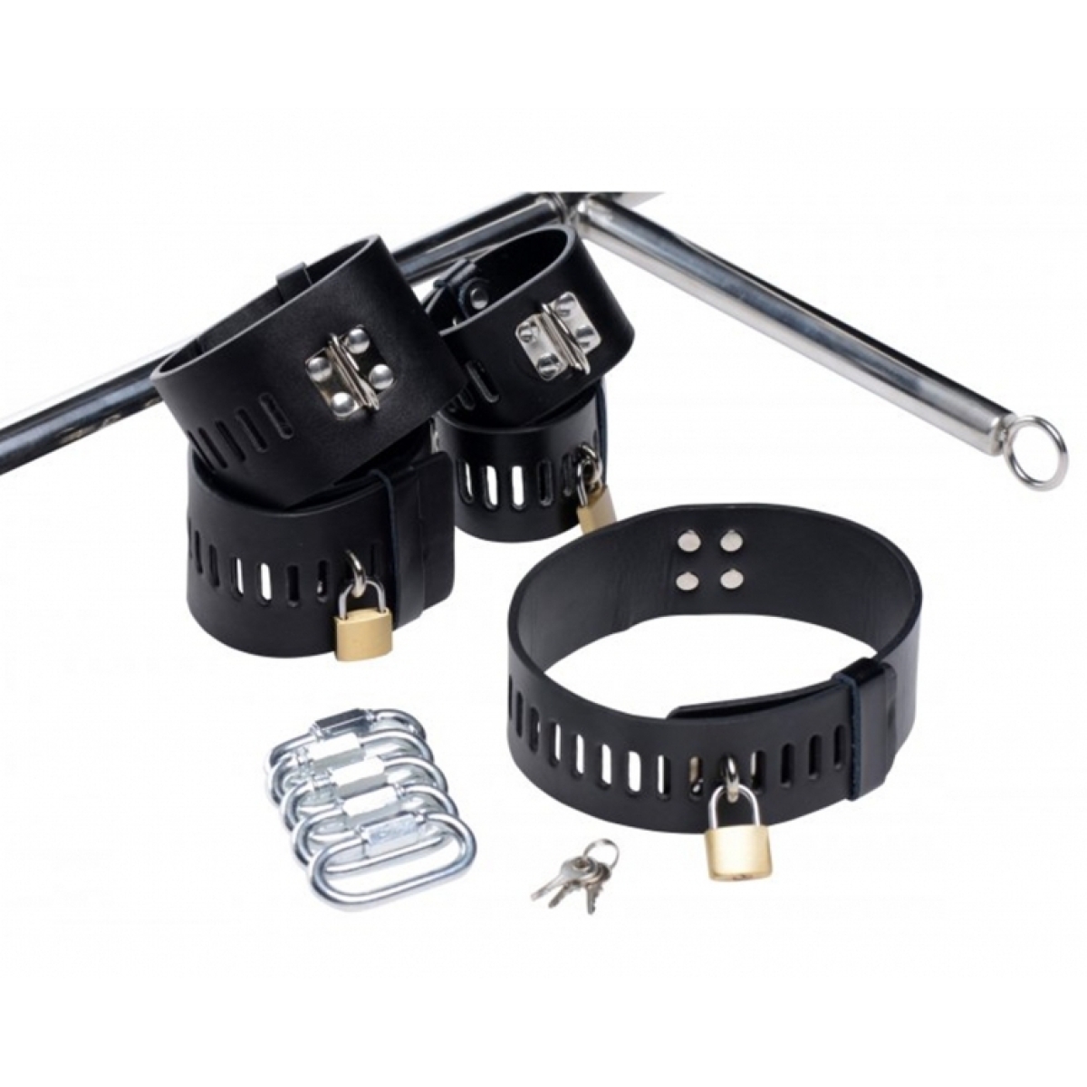 imprisoned metal stockade with dildo black 3