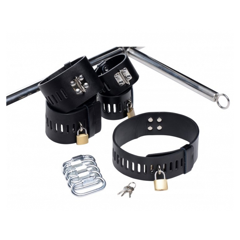 imprisoned metal stockade with dildo black 3