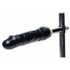 imprisoned metal stockade with dildo black 4