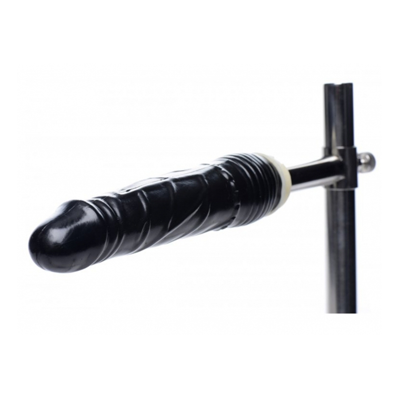 imprisoned metal stockade with dildo black 4