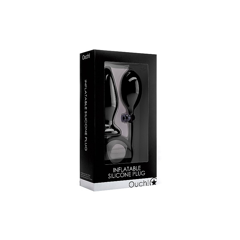 inflatable silicone plug black 1