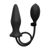 inflatable silicone plug black