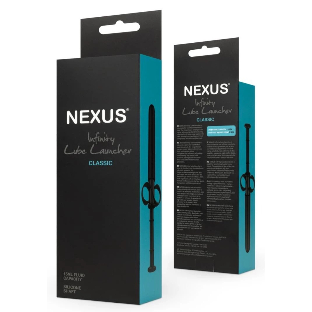 injecteur a lubrifiant infinity classic noir insertion 11 x 21cm 1