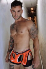 jock boxer circuit breaker orange neon 10