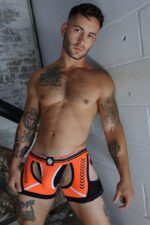 jock boxer circuit breaker orange neon 3