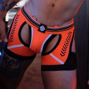 jock boxer circuit breaker orange neon