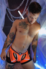 jock boxer circuit breaker orange neon 6