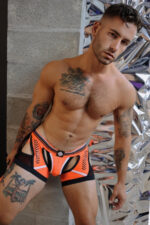 jock boxer circuit breaker orange neon 7
