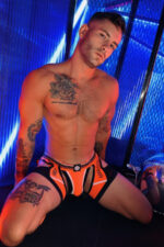 jock boxer circuit breaker orange neon 8