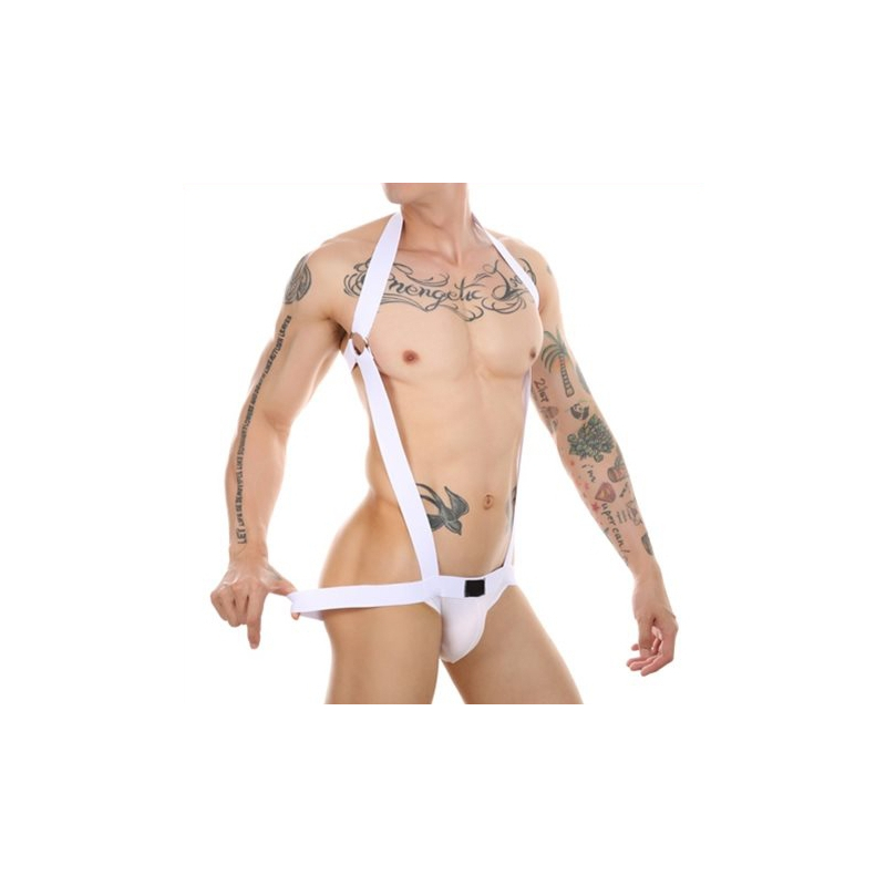 jock harnais elastique suspensor blanc 1