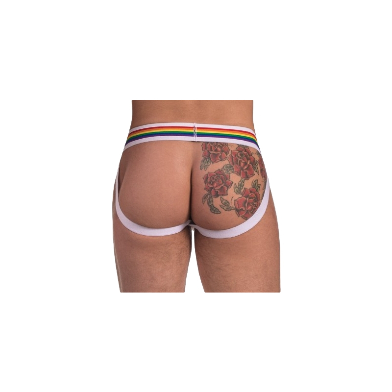 jockstrap barcode pride blanc 1