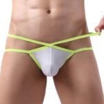 jockstrap bellicross blanc jaune fluo