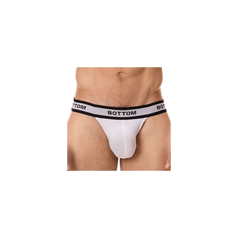 jockstrap bottom blanc