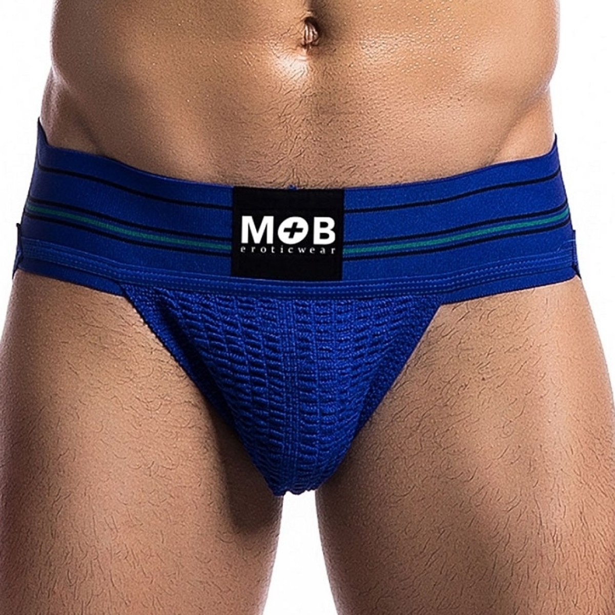 jockstrap ceinture large wide bleu