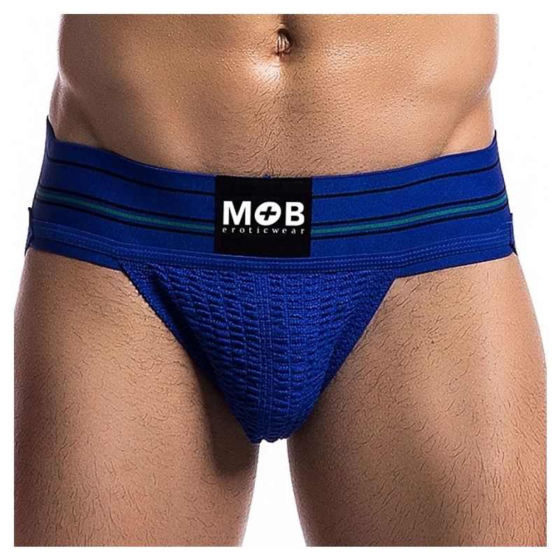 jockstrap ceinture large wide bleu