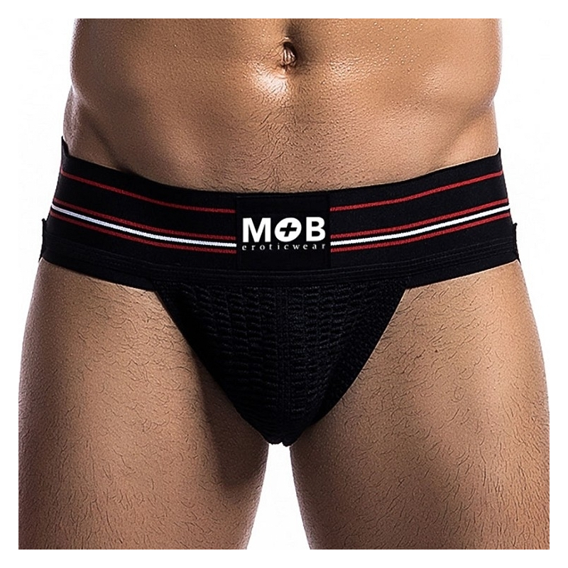 jockstrap ceinture large wide noir