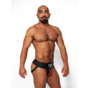 jockstrap en cuir mister b noir rouge 3