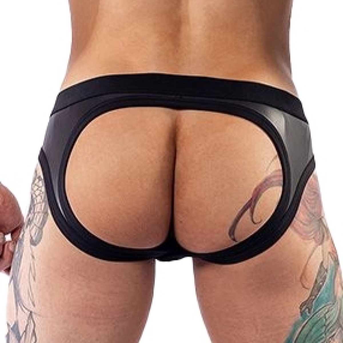 jockstrap en neoprene jock brief mr b noir 1