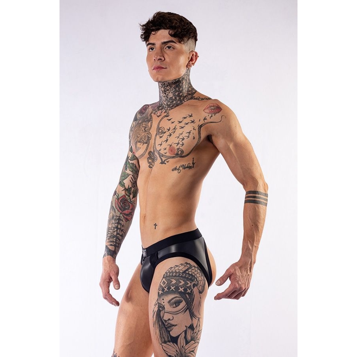 jockstrap en neoprene jock brief mr b noir 3