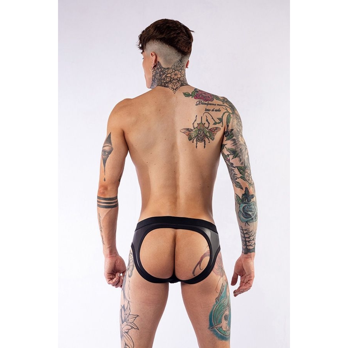 jockstrap en neoprene jock brief mr b noir 5