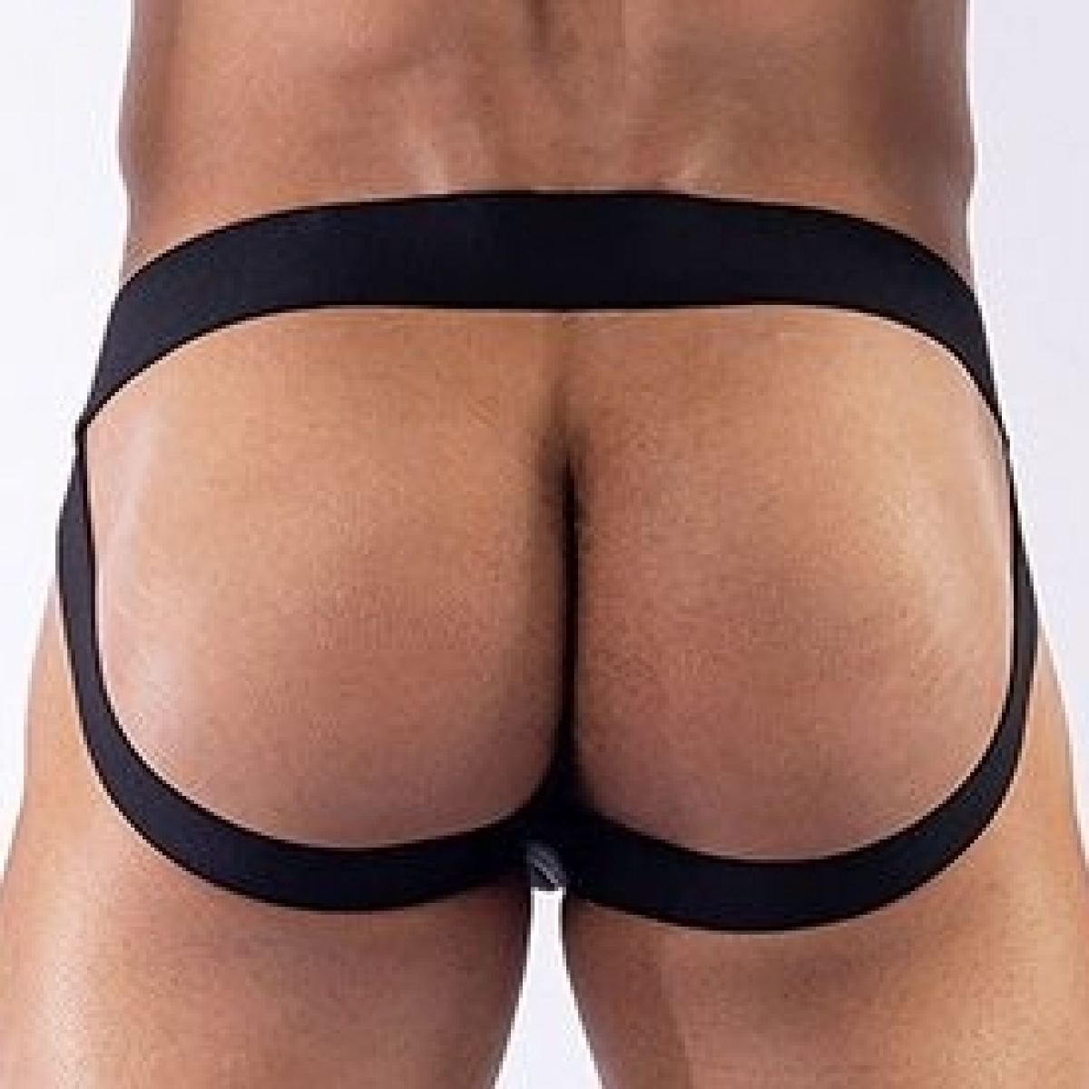 jockstrap en neoprene mister b noir rouge 1