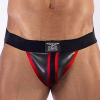 jockstrap en neoprene mister b noir rouge