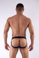 jockstrap en neoprene mister b noir rouge 4