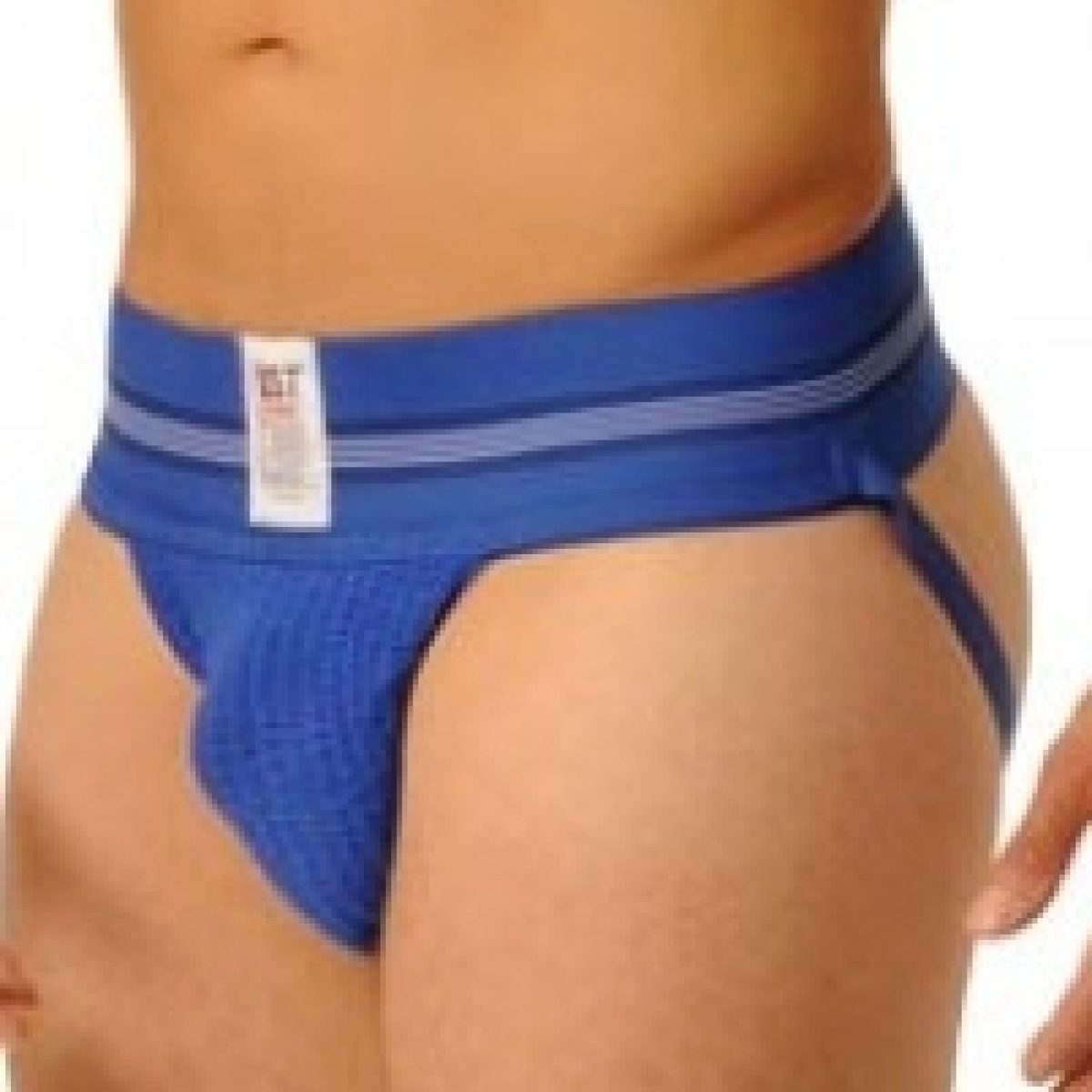 jockstrap fist bleu