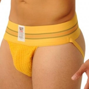 jockstrap fist jaune