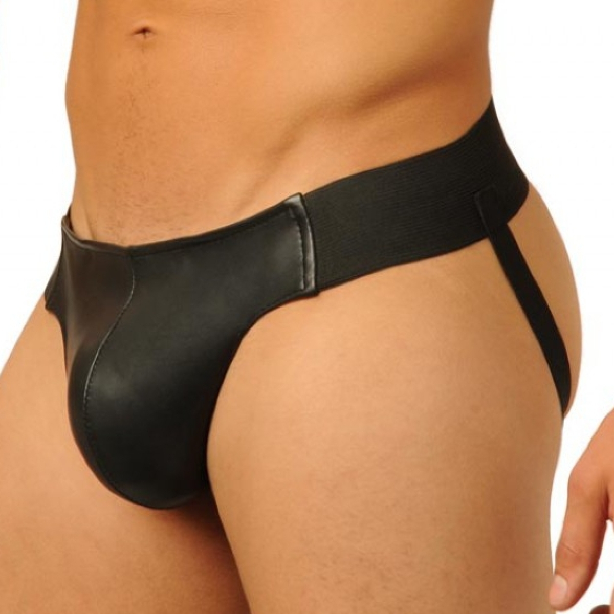 jockstrap fist leather noir