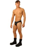 jockstrap fist leather noir 4