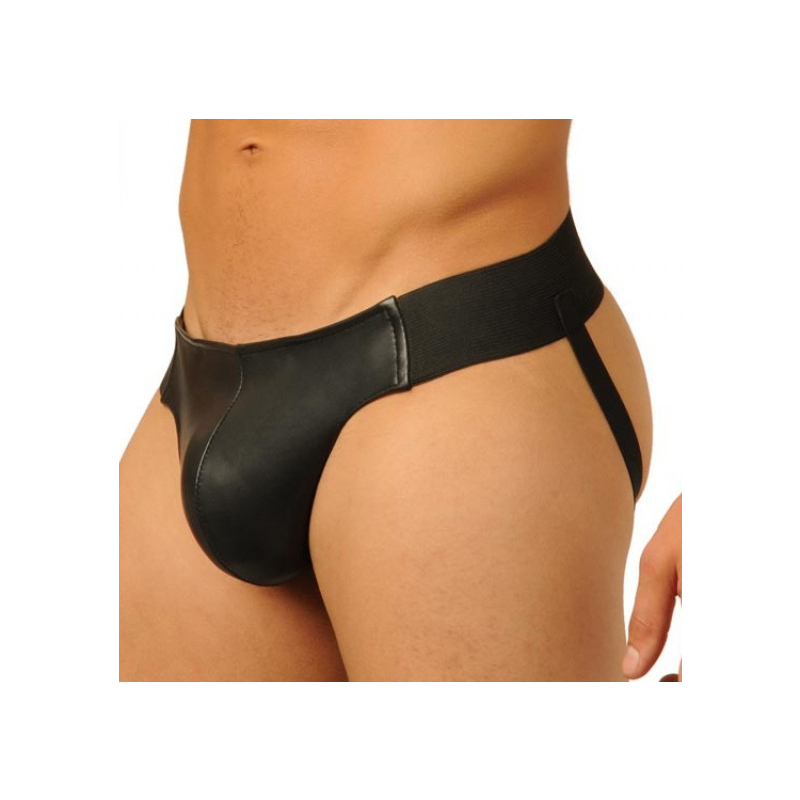 jockstrap fist leather noir
