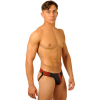 jockstrap fist leather rouge 2