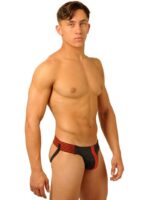 jockstrap fist leather rouge 2